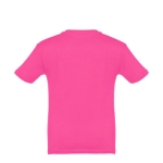T-shirt de tamanho infantil para oferecer cor fúcsia