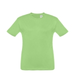 T-shirt de tamanho infantil para oferecer cor verde-claro