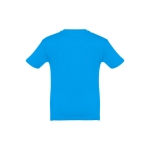 T-shirt de tamanho infantil para oferecer cor ciano segunda vista