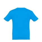 T-shirt de tamanho infantil para oferecer cor ciano