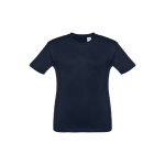 T-shirt de tamanho infantil para oferecer cor azul-marinho primeira vista