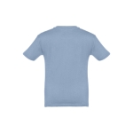 T-shirt de tamanho infantil para oferecer cor azul-claro segunda vista