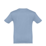 T-shirt de tamanho infantil para oferecer cor azul-claro