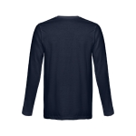 T-shirt de manga comprida para personalizar cor azul-marinho segunda vista