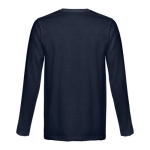 T-shirt de manga comprida para personalizar cor azul-marinho