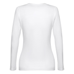 Camisola para mulher manga comprida em algodão 150 g/m2 THC Bucharest cor branco