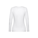 Camisola para mulher manga comprida em algodão 150 g/m2 THC Bucharest cor branco segunda vista