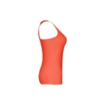 T-shirt sem mangas para senhora com logotipo cor coral terceira vista