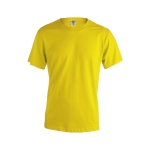 T-shirt personalizada manga curta e algodão 130 g/m2 Keya cor amarelo primeira vista