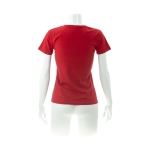T-shirt de mulher para personalizar com logo cor vermelho quarta vista