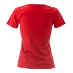 T-shirt de mulher para personalizar com logo cor vermelho
