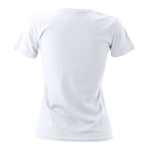 T-shirt de mulher para personalizar com logo cor branco
