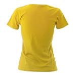 T-shirt de mulher para personalizar com logo cor amarelo