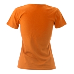 T-shirt de mulher para personalizar com logo cor cor-de-laranja