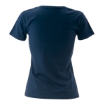 T-shirt de mulher para personalizar com logo cor azul-marinho