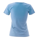 T-shirt de mulher para personalizar com logo cor azul-claro
