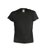 T-shirt económica para crianças em algodão 135 g/m2 cor preto