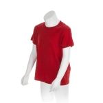 T-shirt económica para crianças em algodão 135 g/m2 cor vermelho segunda vista