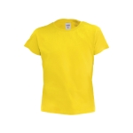 T-shirt económica para crianças em algodão 135 g/m2 cor amarelo primeira vista