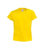 T-shirt económica para crianças em algodão 135 g/m2 cor amarelo