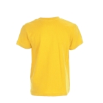 T-shirt económica para crianças em algodão 135 g/m2 cor amarelo