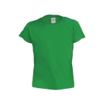 T-shirt económica para crianças em algodão 135 g/m2 cor verde primeira vista