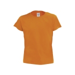 T-shirt económica para crianças em algodão 135 g/m2 cor cor-de-laranja primeira vista