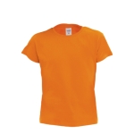 T-shirt económica para crianças em algodão 135 g/m2 cor cor-de-laranja