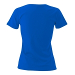 T-shirt de mulher personalizável para brindes cor azul