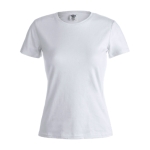 T-shirt de mulher personalizável para brindes cor branco primeira vista
