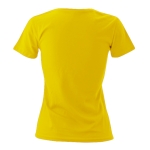 T-shirt de mulher personalizável para brindes cor amarelo