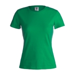 T-shirt de mulher personalizável para brindes cor verde