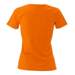 T-shirt de mulher personalizável para brindes cor cor-de-laranja