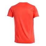 T-shirts desportivas em poliester para sublimar 135 g/m2 MKT Layom cor vermelho