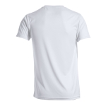 T-shirts desportivas em poliester para sublimar 135 g/m2 MKT Layom cor branco