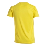 T-shirts desportivas em poliester para sublimar 135 g/m2 MKT Layom cor amarelo