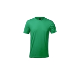 T-shirts desportivas em poliester para sublimar 135 g/m2 MKT Layom cor verde primeira vista