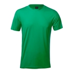 T-shirts desportivas em poliester para sublimar 135 g/m2 MKT Layom cor verde