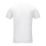 T-shirt orgânica para personalizar com logo cor branco