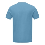 T-shirts em material orgânico com logotipo cor azul