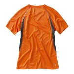 T-shirt desportiva para mulher com logotipo cor cor-de-laranja