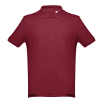 Polo corporativo de algodão em diversas cores 195 g/m2 THC Adam cor bordeaux