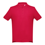 Polo corporativo de algodão em diversas cores 195 g/m2 THC Adam cor vermelho