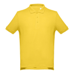 Polo corporativo de algodão em diversas cores 195 g/m2 THC Adam cor amarelo