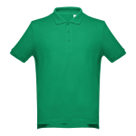 Polo corporativo de algodão em diversas cores 195 g/m2 THC Adam cor verde