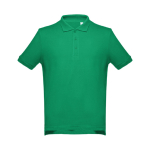 Polo corporativo de algodão em diversas cores 195 g/m2 THC Adam cor verde primeira vista