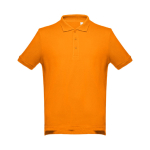 Polo corporativo de algodão em diversas cores 195 g/m2 THC Adam cor cor-de-laranja primeira vista