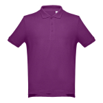 Polo corporativo de algodão em diversas cores 195 g/m2 THC Adam cor violeta