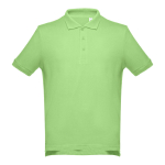 Polo corporativo de algodão em diversas cores 195 g/m2 THC Adam cor verde-claro