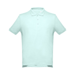 Polo corporativo de algodão em diversas cores 195 g/m2 THC Adam cor verde menta primeira vista